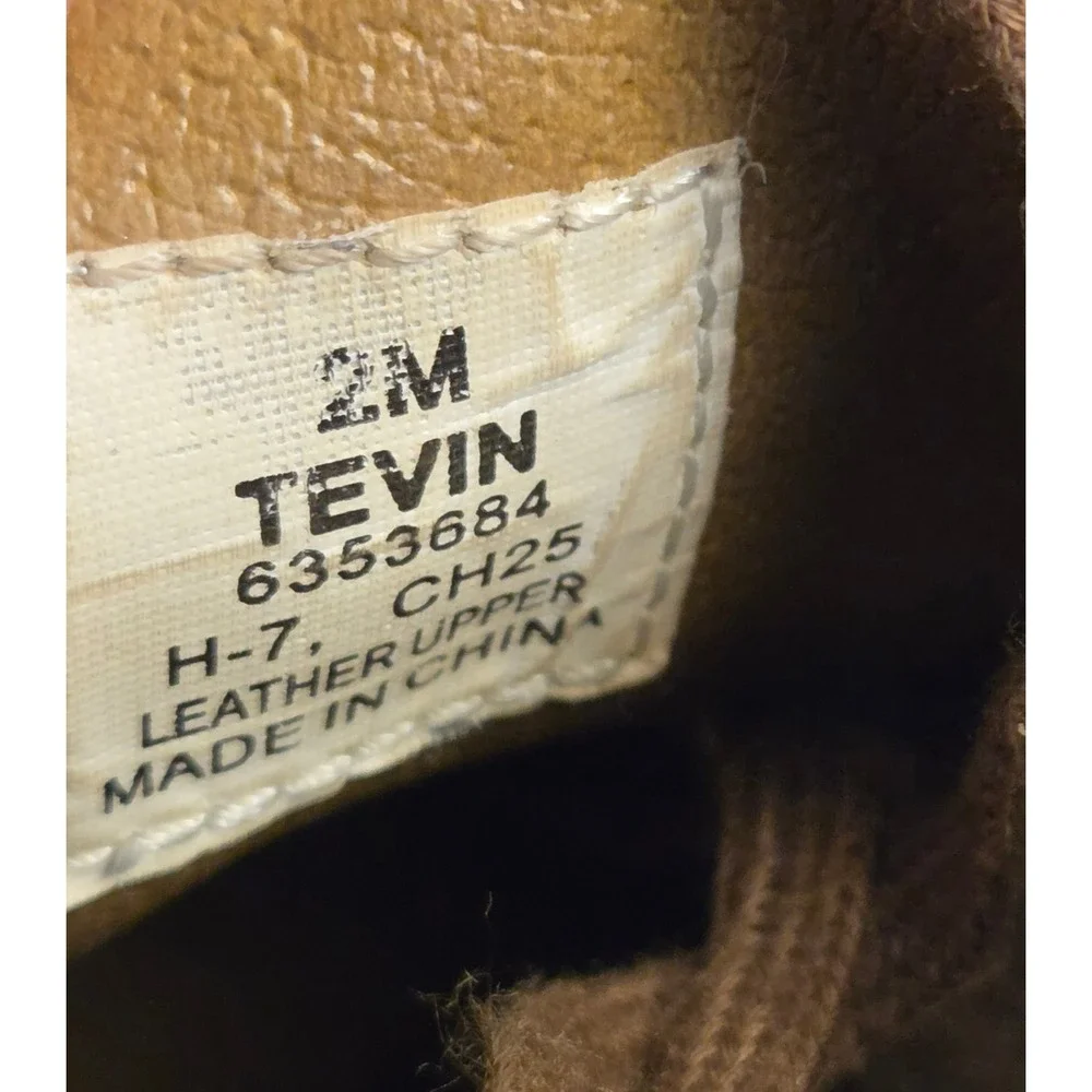 Sperry Tevin Suede Lace Up Oxford Shoes Youth Size‎ 2 Brown